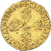Gold Ecu with sun - Henry IV Type 3, France, 1589-1595 reverse image