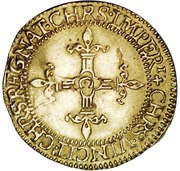 1 Écu d'Or - Louis XIII, France, 1615 reverse image