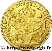 Lis d'or - Louis XIV, France, 1656-1657 reverse image