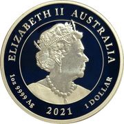 1 Dollar - Elizabeth II 6th Portrait - Her Majesty's 95th Birthday obverse image