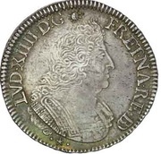 Ecu of Bearn with palm branches - Louis XIV obverse image