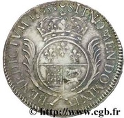 Ecu of Bearn with palm branches - Louis XIV, France, 1693-1699 reverse image