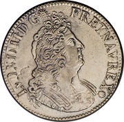 Ecu with insignia - Louis XIV obverse image