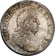 Ecu of Bearn with 8 Ls - Louis XIV obverse image
