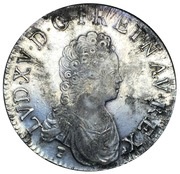 Ecu "Vertugadin" - Louis XV obverse image