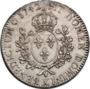 1 Écu - Louis XV, France, 1740-1774 reverse image