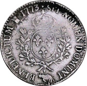 Ecu de Béarn dit "à la vieille tête" - Louis XV, France, 1771-1774 reverse image