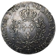 1 Écu - Louis XVI, France, 1774-1792 reverse image