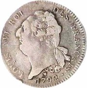1 Ecu - Louis XVI FRANÇAIS obverse image