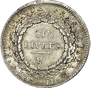 6 Livres obverse image