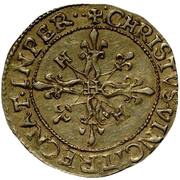 Double Gold Ecu with sun - Henry IV, France, 1589-1590 reverse image