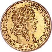 ½ Louis d'Or - Louis XIII obverse image