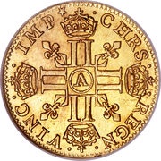 ½ Louis d'Or - Louis XIII, France, 1640-1643 reverse image