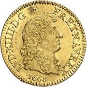 ½ Gold Louis with 8 Ls - Louis XIV obverse image