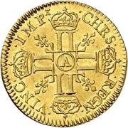 ½ Gold Louis with 8 Ls - Louis XIV, France, 1668-1682 reverse image