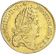 ½ Gold Louis with shield - Louis XIV obverse image