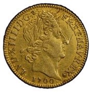 ½ Gold Louis with 8 Ls and insignia - Louis XIV obverse image