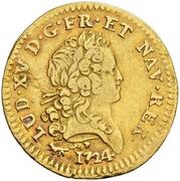 ½ Louis d'Or - Louis XV obverse image
