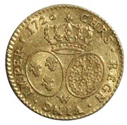 ½ Louis d'Or - Louis XV, France, 1726-1739 reverse image
