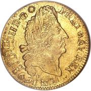 Gold Louis with four Ls - Louis XIV obverse image