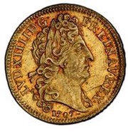 Gold Louis with insignia - Louis XIV obverse image