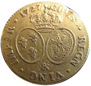 1 Louis d'Or - Louis XV, France, 1726-1740 reverse image