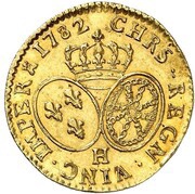 1 Louis - Louis XVI, France, 1774-1785 reverse image