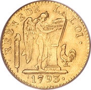 24 Livres, France, 1793 reverse image