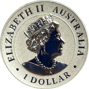 1 Dollar - Elizabeth II 6th Portrait - Australian Wedge-Tailed Eagle - Silver Proof - High Relief obverse image