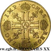 Double Louis d'Or - Louis XIII, France, 1640-1643 reverse image