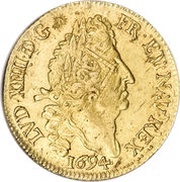Double Gold Louis with four Ls - Louis XIV obverse image