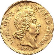 Double Gold Louis with insignia - Louis XIV obverse image
