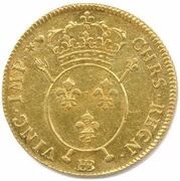 2 Louis d'Or - Louis XV, France, 1716 reverse image