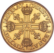 10 Louis d'or - Louis XIII Trial, France, 1640 reverse image