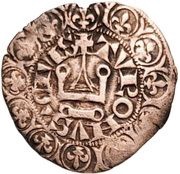 Groschen Tournois - John II, France, 1361 reverse image