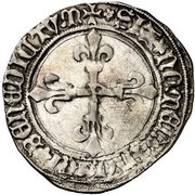 Gros de Roi - Louis XI, France, 1461 reverse image