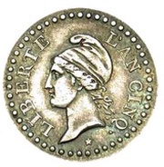 1 Centime pattern, procédé de Gengembre obverse image