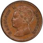 1 Centime pattern - Napoleon II obverse image