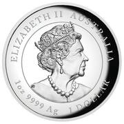 1 Dollar - Elizabeth II 6th Portrait - Year of the Ox - Silver Proof - High Relief obverse image