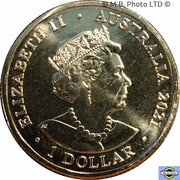 1 Dollar - Elizabeth II 6th Portrait - Year of the Ox obverse image