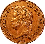 2 Centimes - Louis Philippe I pattern of Barre obverse image
