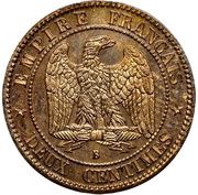 2 Centimes - Napoleon III Reverse Trial obverse image
