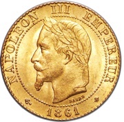 2 Centimes - Napoleon III laureate, provisional bust obverse image