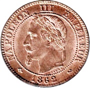 2 Centimes - Napoleon III obverse image