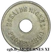 Essai de 2 centimes en nickel obverse image