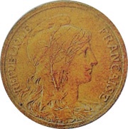 2 Centimes Epreuve en bronze obverse image