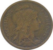 2 Centimes Piéfort en bronze obverse image