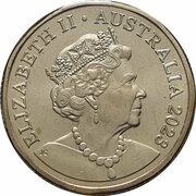 1 Dollar - Elizabeth II 6th Portrait - Four Plush Kangaroos obverse image