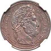 3 Centimes - Louis Philippe pattern of Domard obverse image