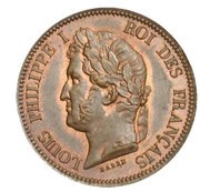 5 Centimes - Louis-Philippe pattern of Barre obverse image
